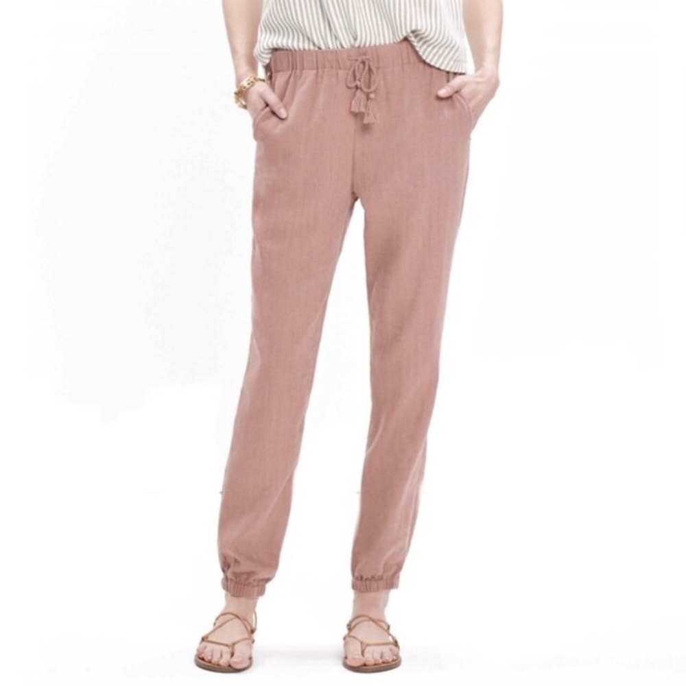Madewell Linen Joggers (shorewalk)